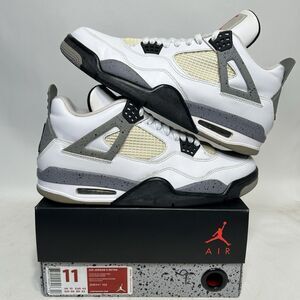 Nike Shoes Air Jordan 4 Retro “White Cement” 2024